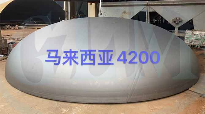 4200*30mm Carbon Steel Semi Elliptical Head Export to Malaysia