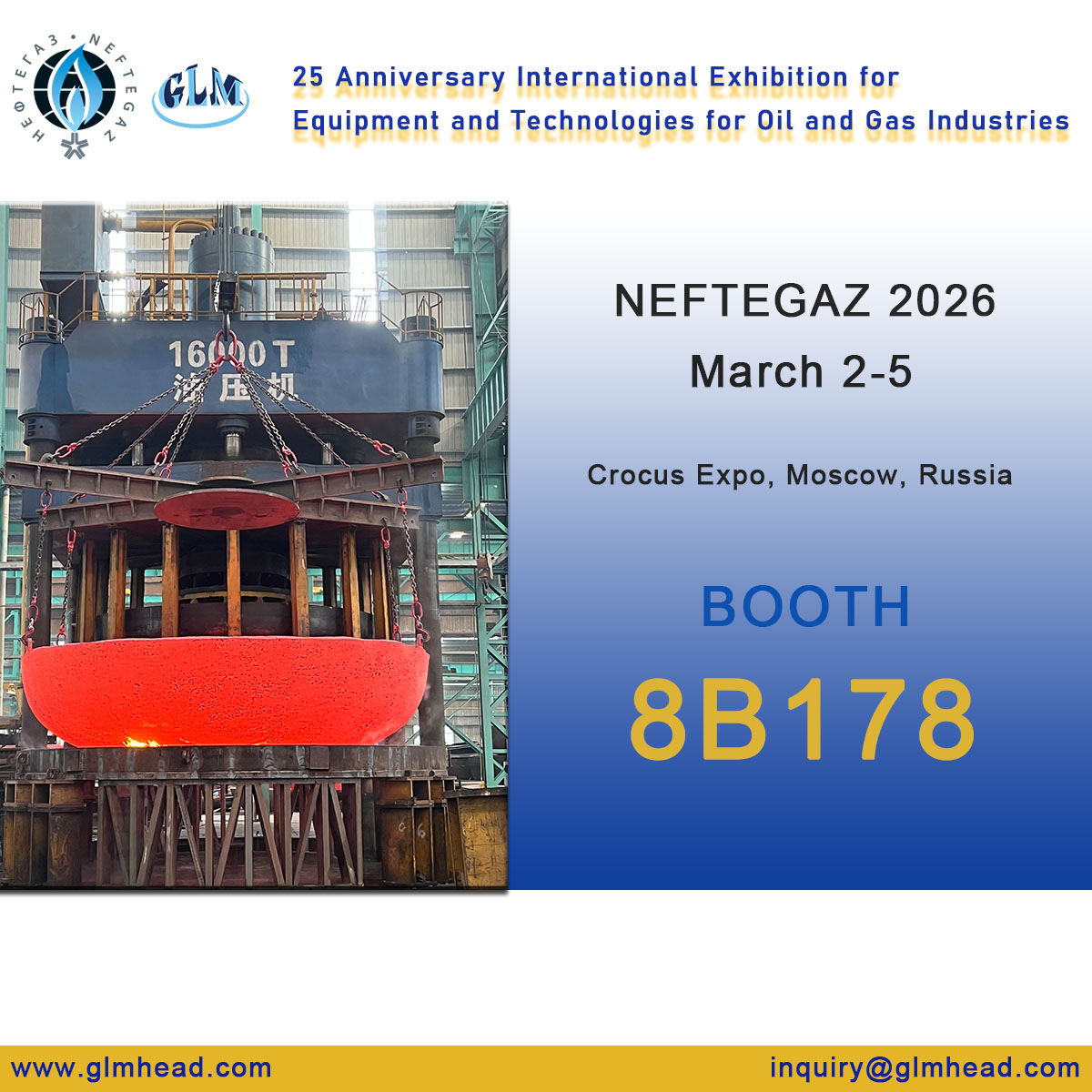 NEFTEGAZ2026-Moscow, booth 8B178 – See you there!