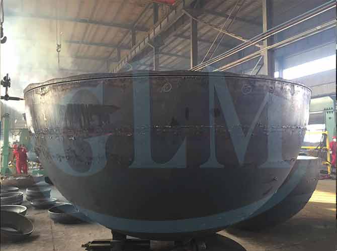 36” mild steel formed SA516 Gr70 hemisphere 4000mm diameter iron hemispherical head