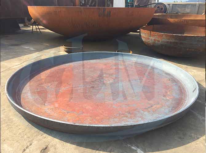 Steel Welded Flat Bottom Head Pipe Cap 1420х30mm ISO 9001