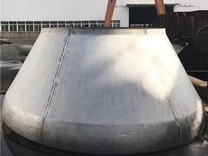 Conical head cone tank end cap