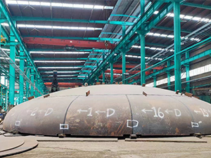 11000mm Diameter 65mm Thickness Carbon Steel Segmented Tank Head